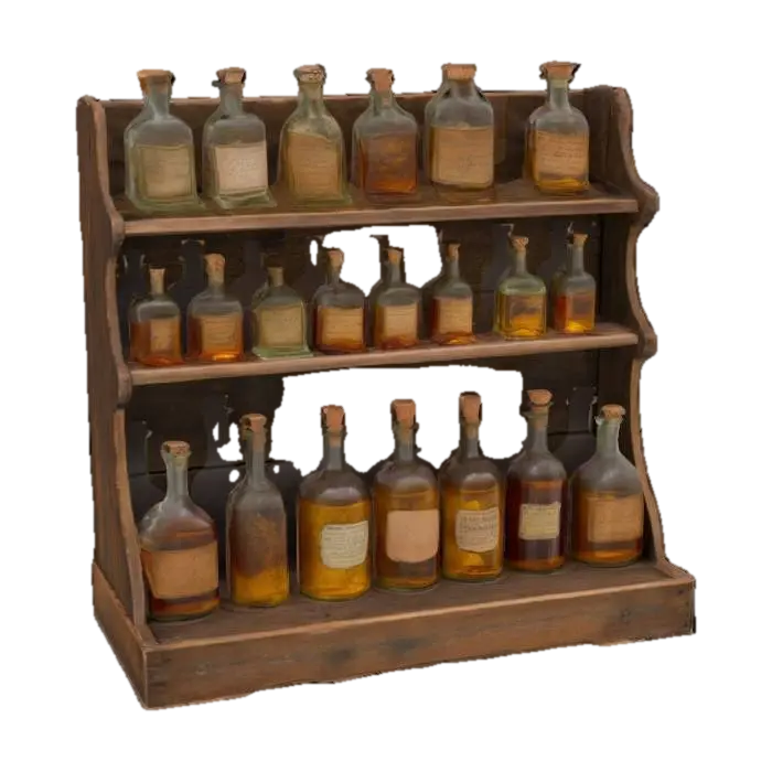 3D-модель Potion Shelf, сгенерированная ИИ