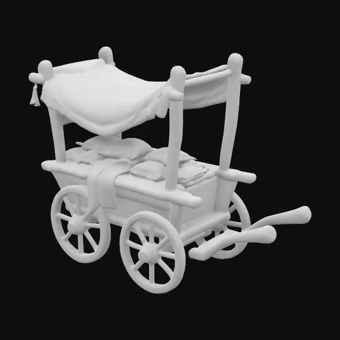 3D model for Colorful Bazaar Cart