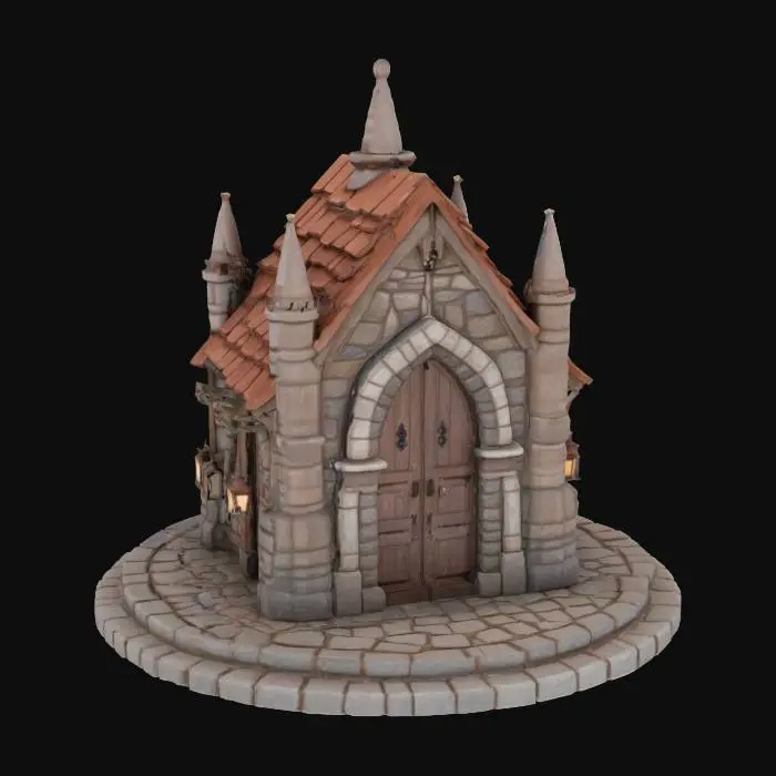 3D model for Medieval Gatehouse