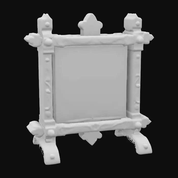 3D model for Framed World Map