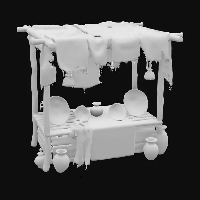 3D model for Colorful Bazaar Display