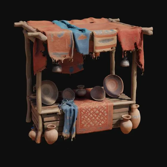 3D model for Colorful Bazaar Display