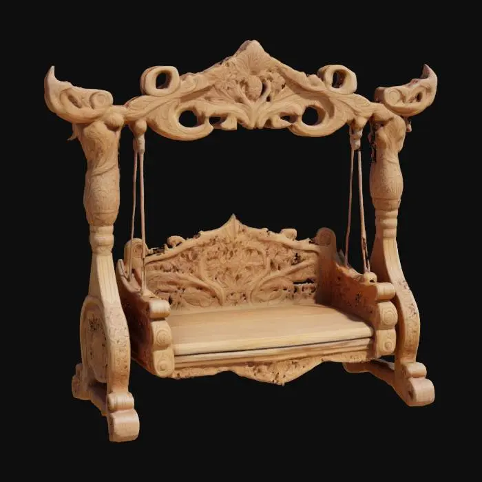 3D model for Ornate Wooden Swing
