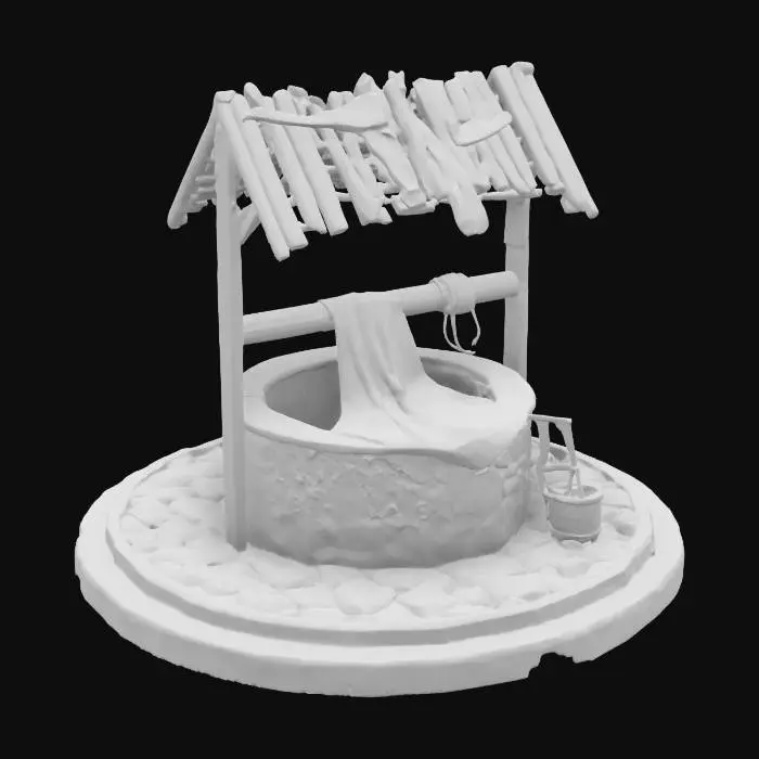 3D model for Rustic Wishing Well