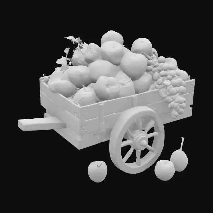 3D model for Autumn Harvest Cart