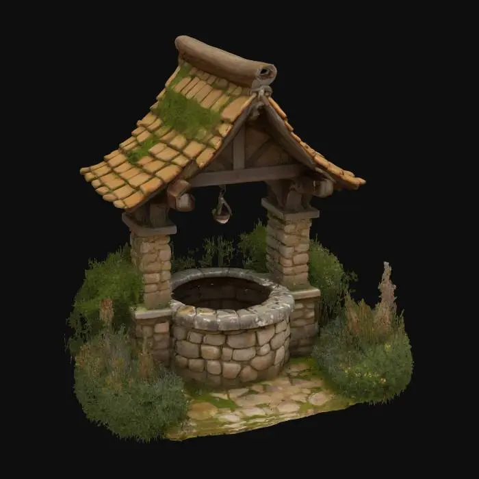 3D model for Wishing Well in Bloom, #garden#