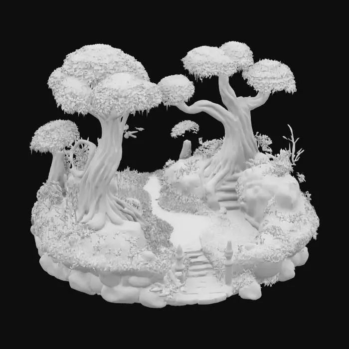 3D model for Enchanted Pathway, #garden#