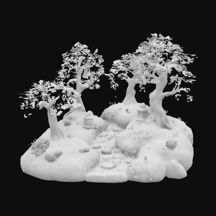 3D model for Enchanted Pathway, #garden#