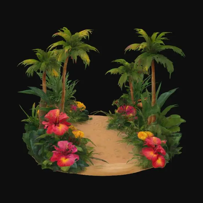 3D model for Tropical Paradise Pathway