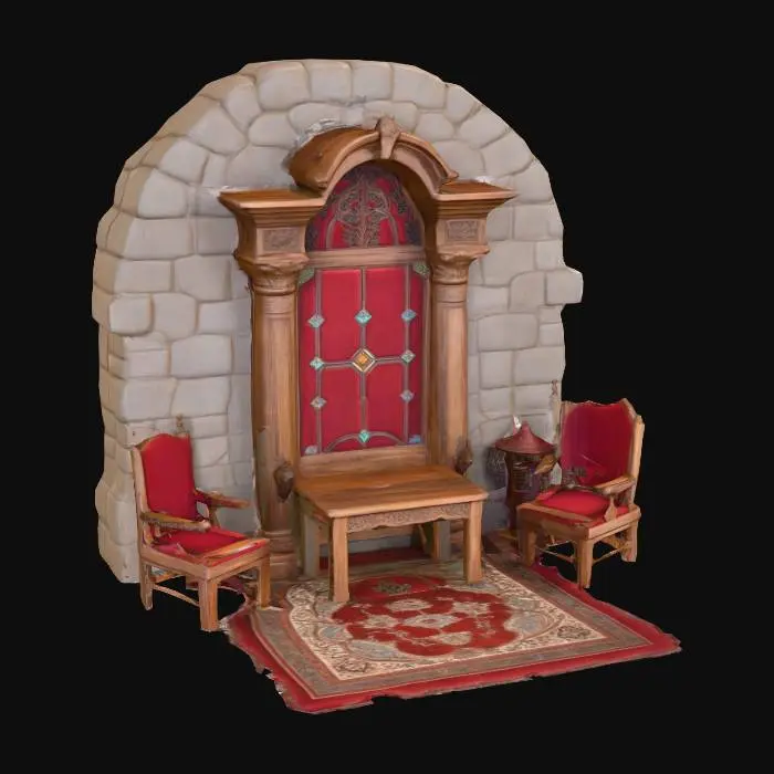 3D model for Throne Room Setting