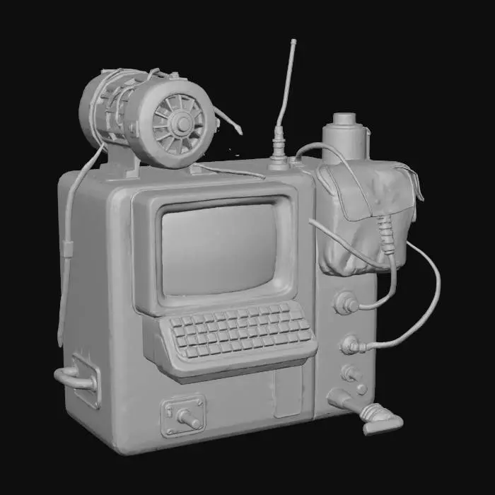 3D model for Retro Tech Radar