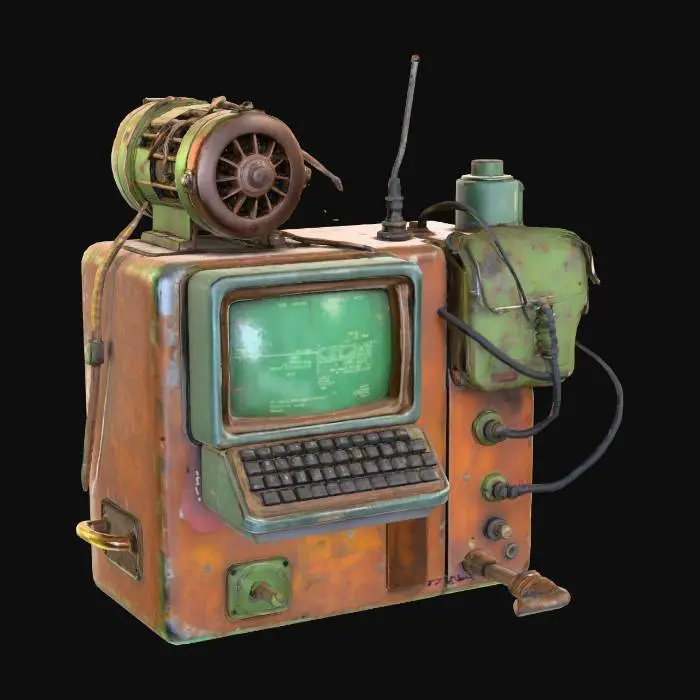 3D model for Retro Tech Radar