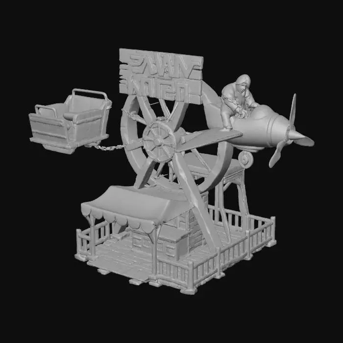 3D model for Zany Amusement Ride