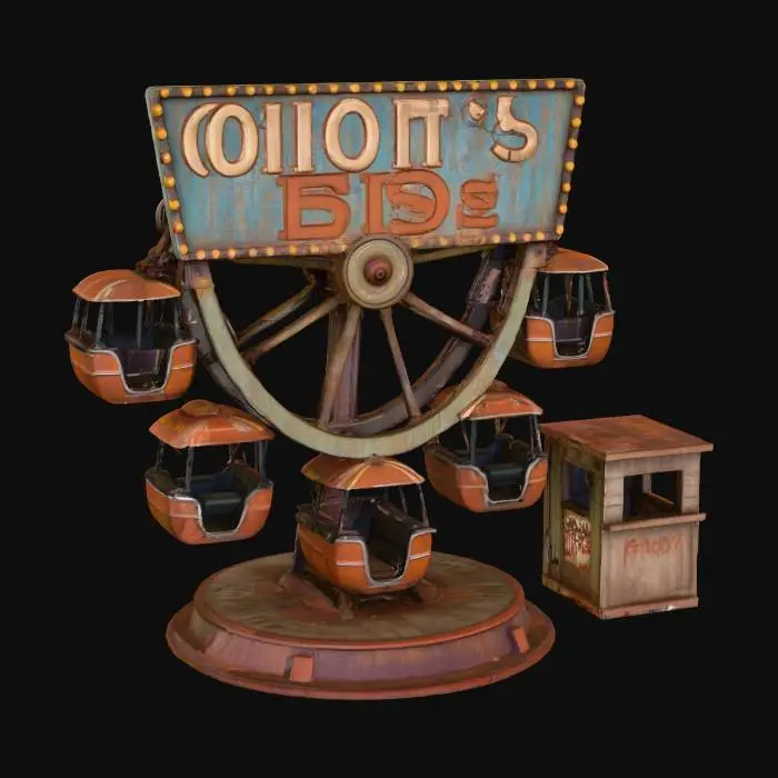 3D model for Vintage Ferris Wheel Model