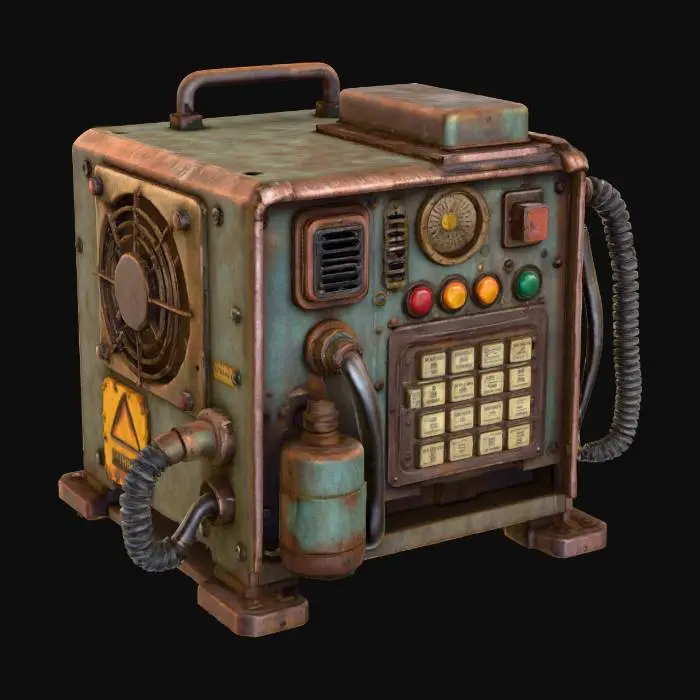 3D model for Retro Power Terminal