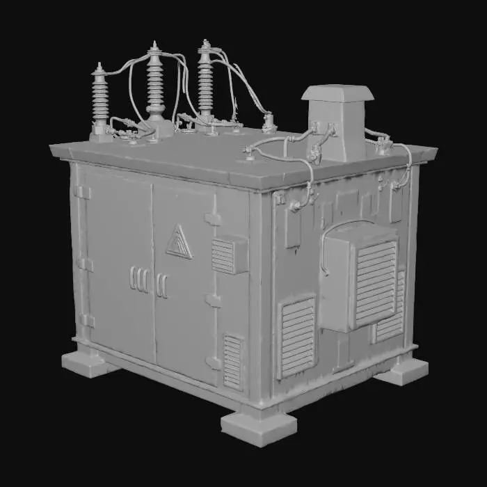 3D model for Industrial Transformer Box