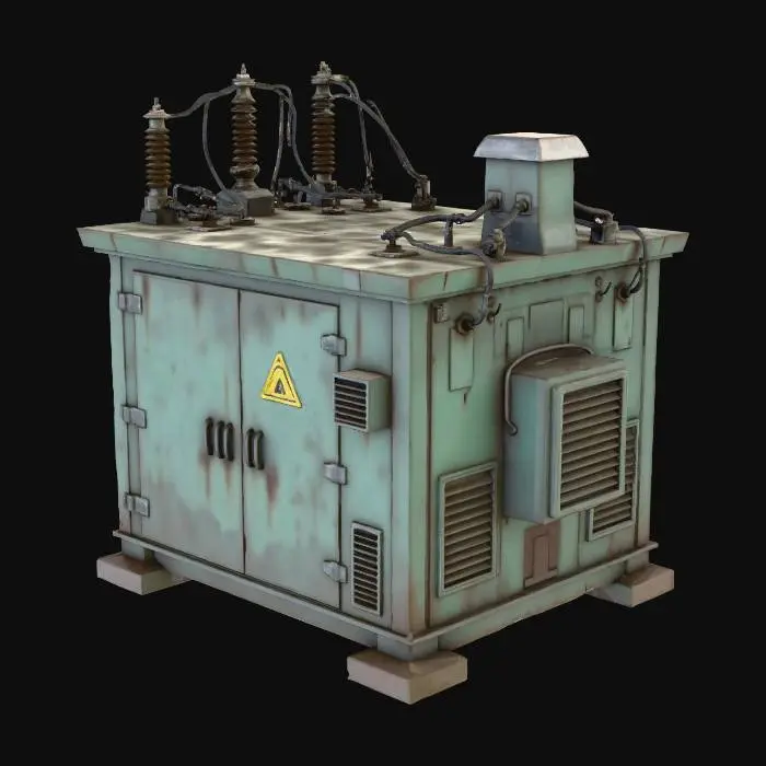 3D model for Industrial Transformer Box