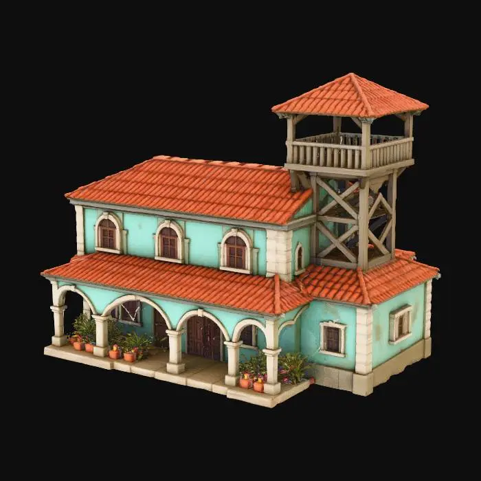 3D model for Rustic Tuscan Villa