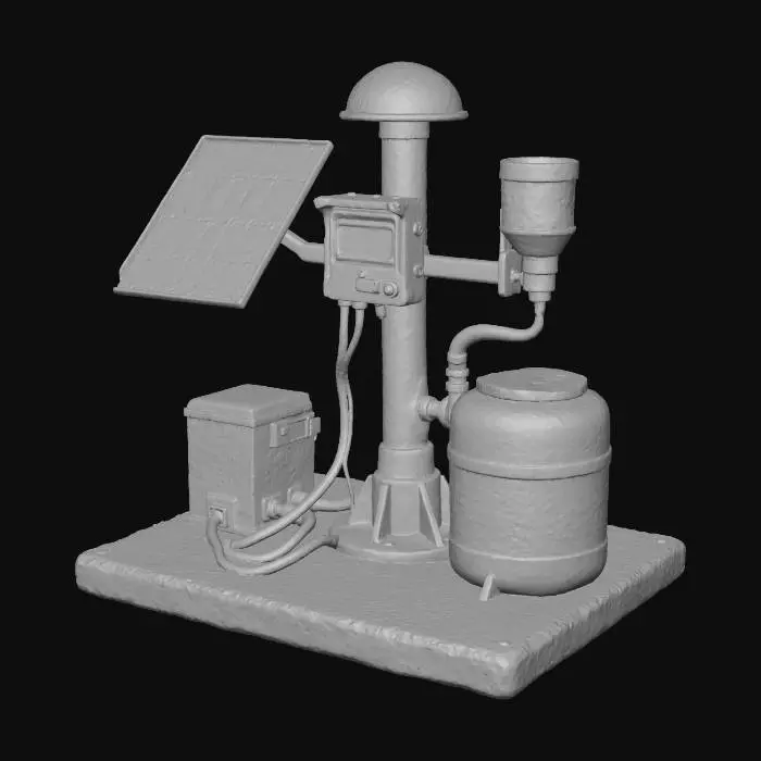 3D model for Solar-Powered Water Filter System
