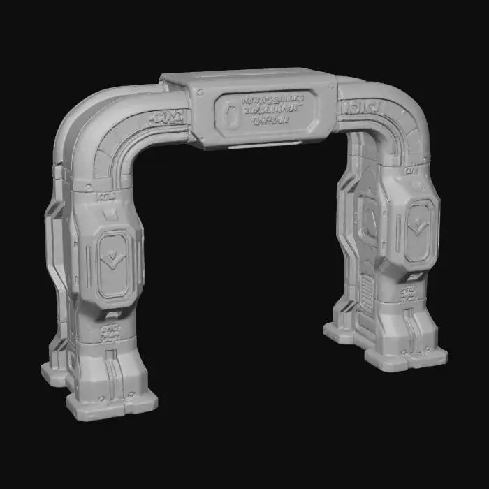 3D model for Futuristic Security Gate
