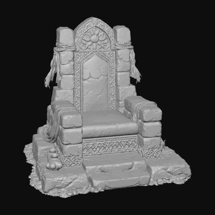 3D model for Stone Majesty Throne