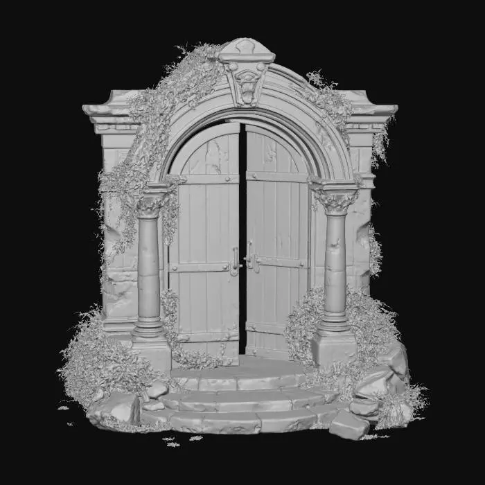 3D model for Overgrown Stone Archway