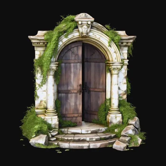 3D model for Overgrown Stone Archway