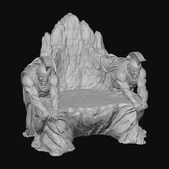 3D model for Rock Throne of the Spartans