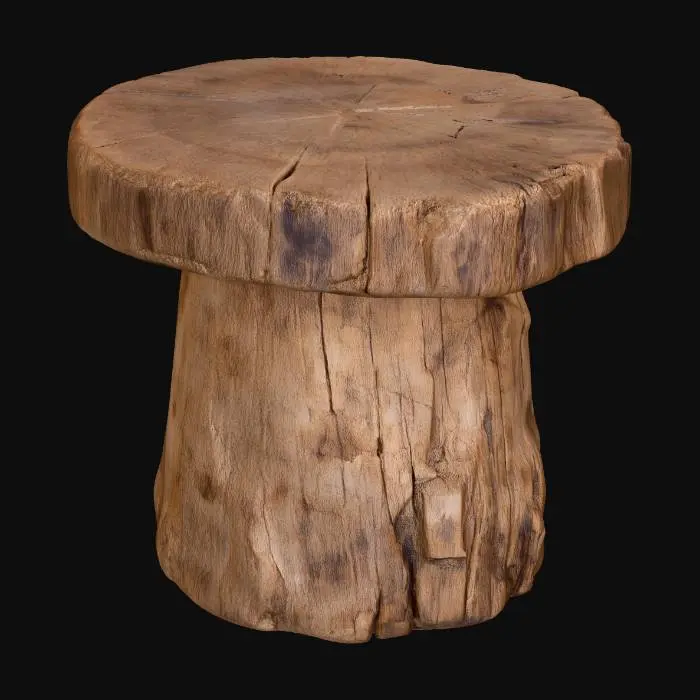 3D model for Tree Stump Stool