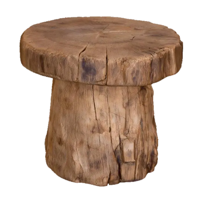 Tree Stump Stool - Bench 的 AI 生成 3D 模型