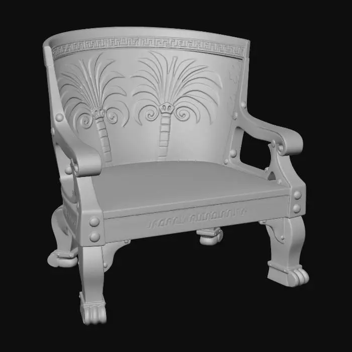 3D model for Tropical Palm Armchair