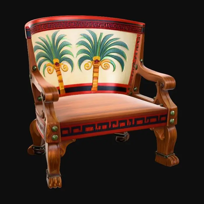 3D model for Tropical Palm Armchair