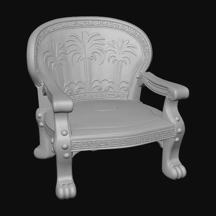 3D model for Palms and Waves Armchair