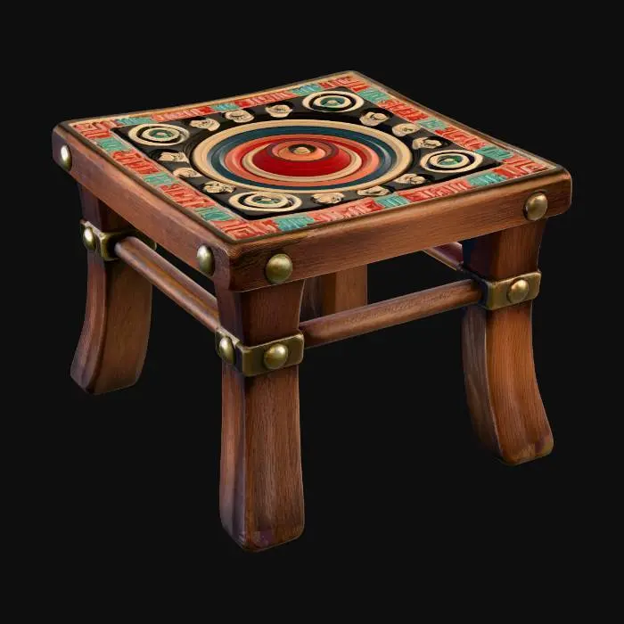 3D model for Spiral Tile Stool