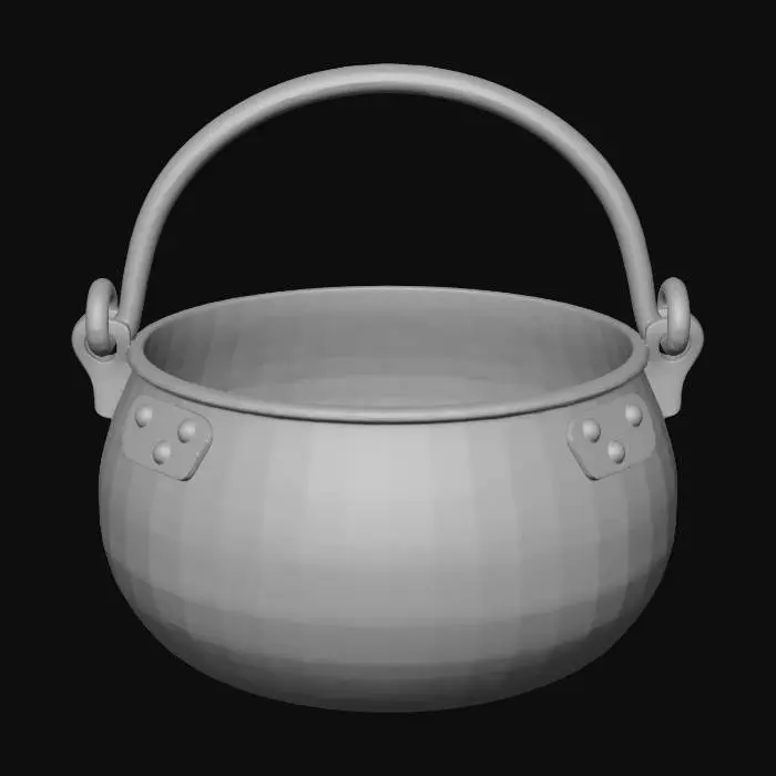 3D model for Patinaed Cauldron