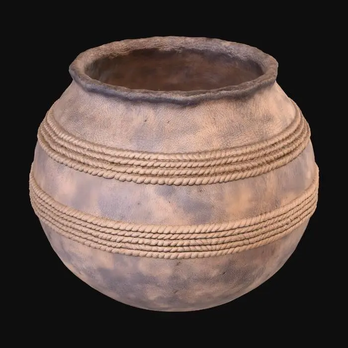 3D model for Rope-wrapped clay pot