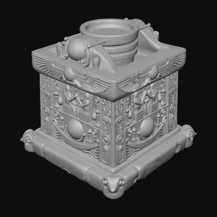 3D model for Winged Sun Altar