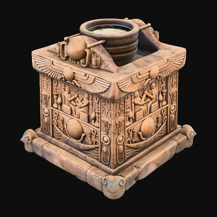 3D model for Winged Sun Altar