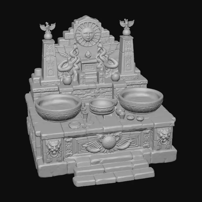 3D model for Altar of the Winged Sun and Serpents