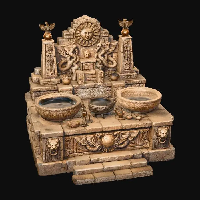 3D model for Altar of the Winged Sun and Serpents