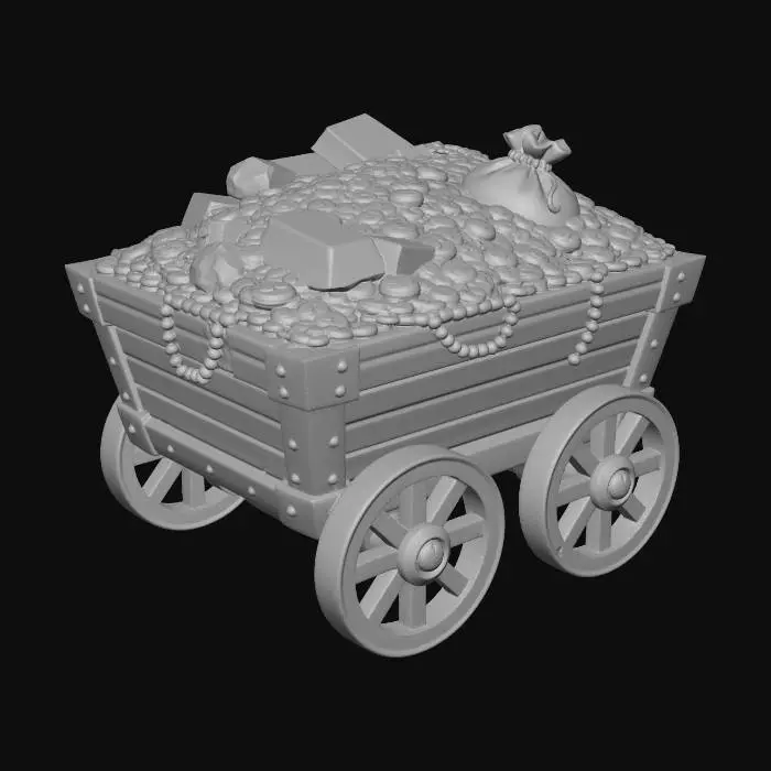 3D model for Treasure Cart