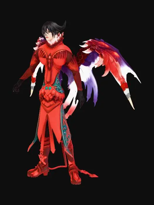 3D model for Crimson Winged Warrior