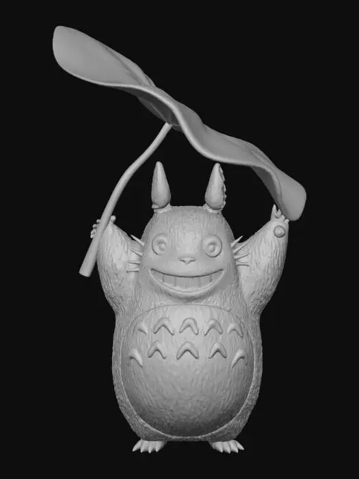 3D model for Forest Spirit with Leaf Umbrella