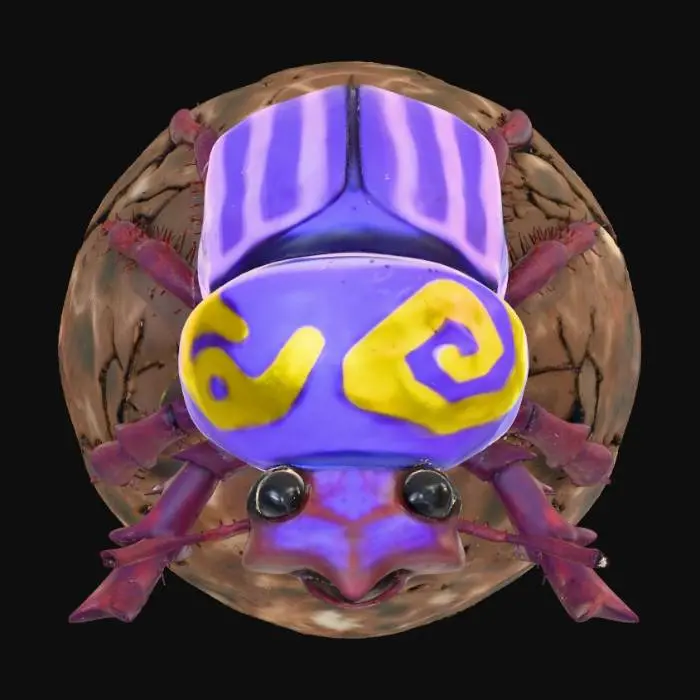 3D model for Dazzling Dung Beetle