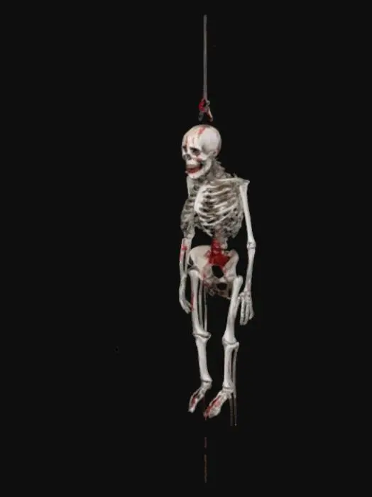 3D model for give me bloody hanging skeleton or dummies