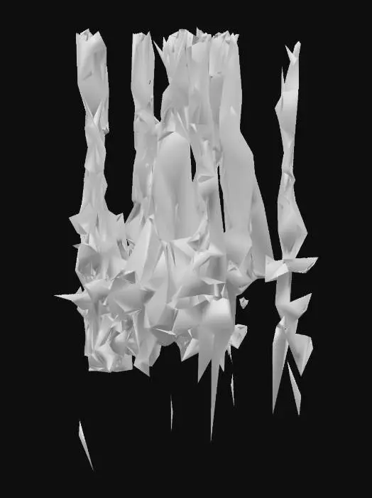 3D model for Create a high-detail 3D model of hanging braids of vegetables that one might collect in the UNDERDARK, as seen in rustic kitchens or harvest markets in the city of Menzoberranzan. Include braided natural twine or dried stems holding together a mix of vegetables such as mushrooms, red tubers, pink roots, and dried fungi. The vegetables should appear dried or partially cured, with papery skins, slight imperfections, and rich, natural colors (deep purples, earthy reds, sun-warmed yellows). Arrange the braid vertically, with layers that vary slightly in size and orientation for a natural, handcrafted feel. The lighting should emphasize texture and color depth, with soft shadows that enhance the realistic, homely appearance.