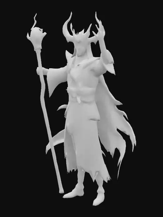 3D model for Make Wizard in a T pose