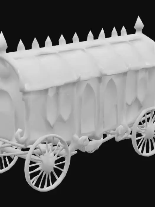 3D model for Drow style caravan, dnd