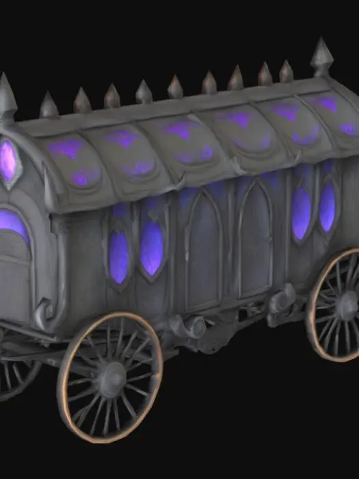 3D model for Drow style caravan, dnd