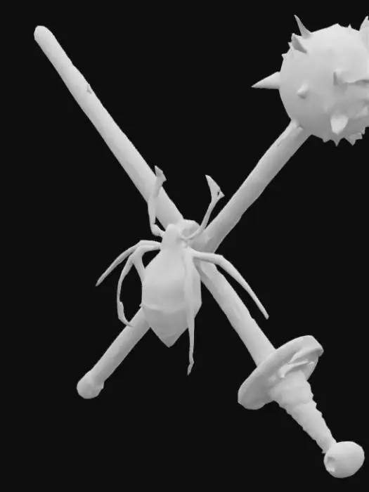 3D model for Spider and Weapons Emblem